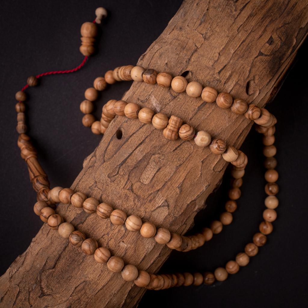 Rosary Of Natural Ebony Wood 99 Beads