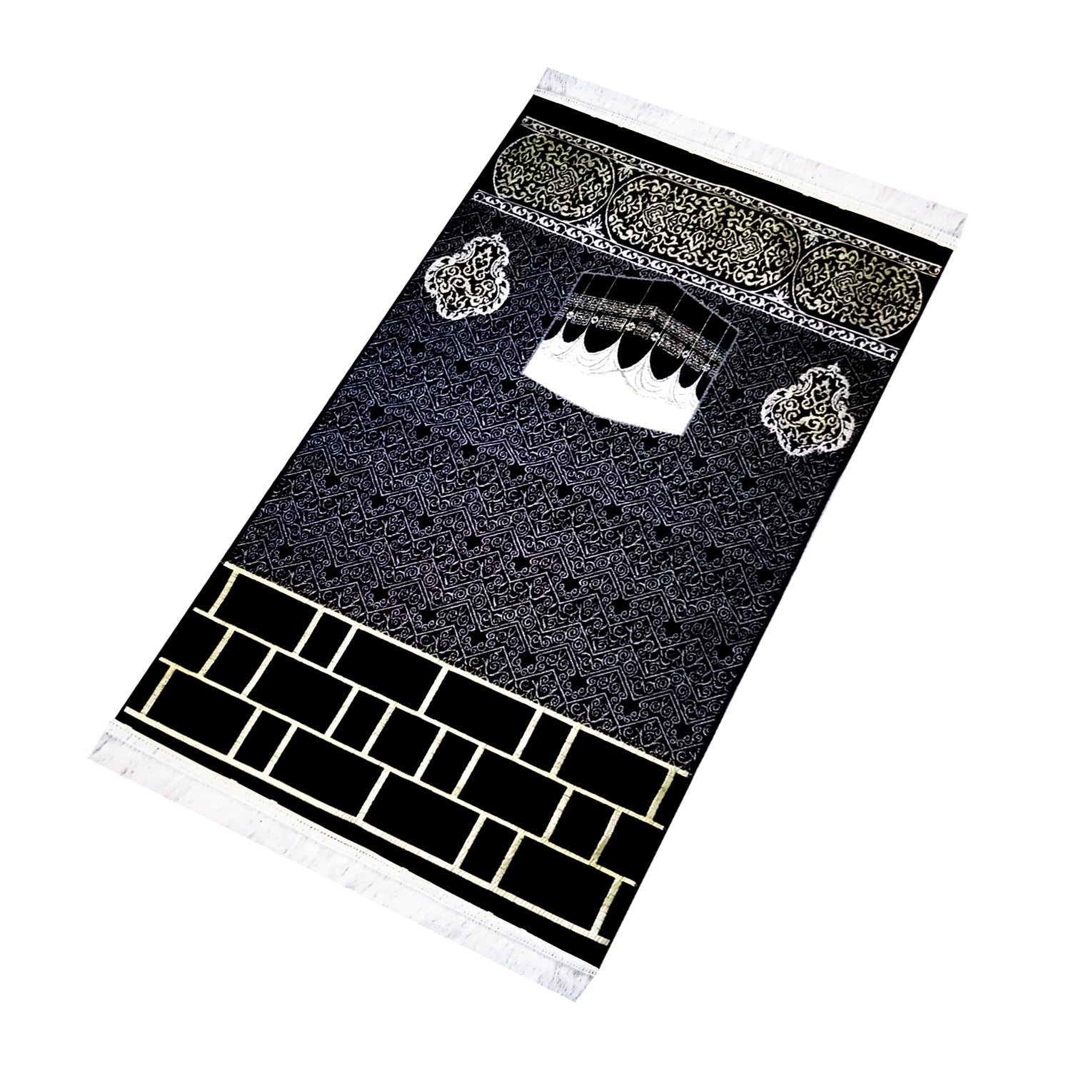 Prayer Rug Kaaba's Keswah style with Sponge - 1 CM (code03)