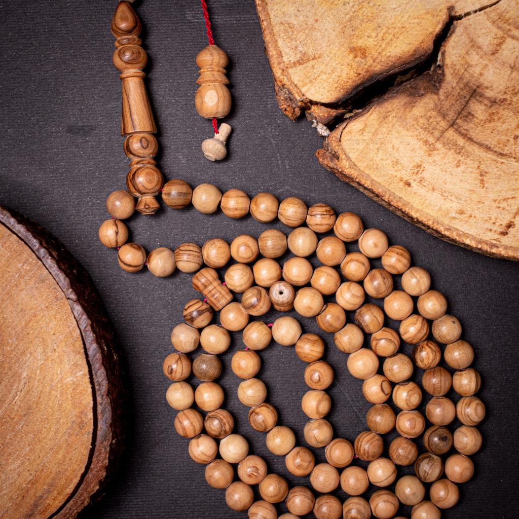 Rosary Of Natural Ebony Wood 99 Beads